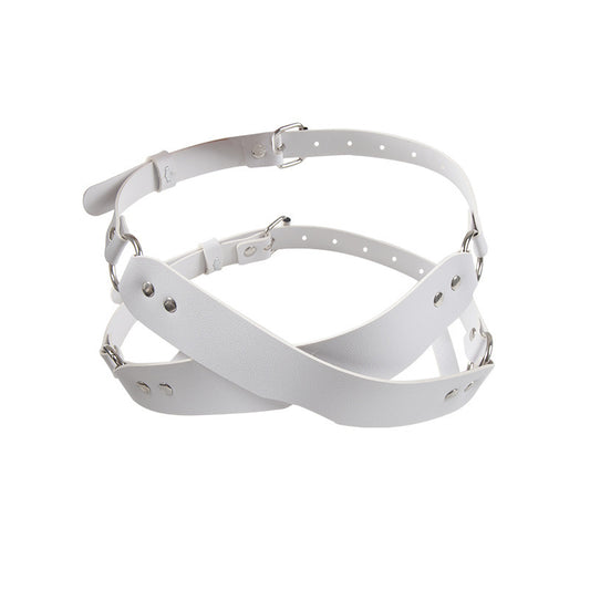 Noir Veil Full-Cover Leather Blindfold