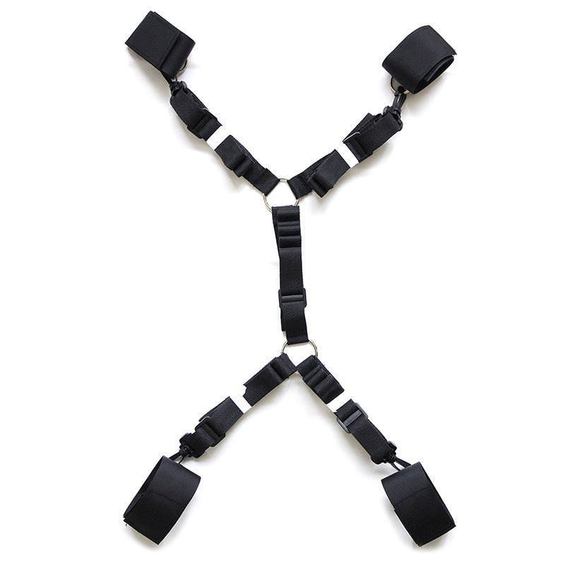 RestraintFlow Premium Nylon Bed Bondage Straps Kit