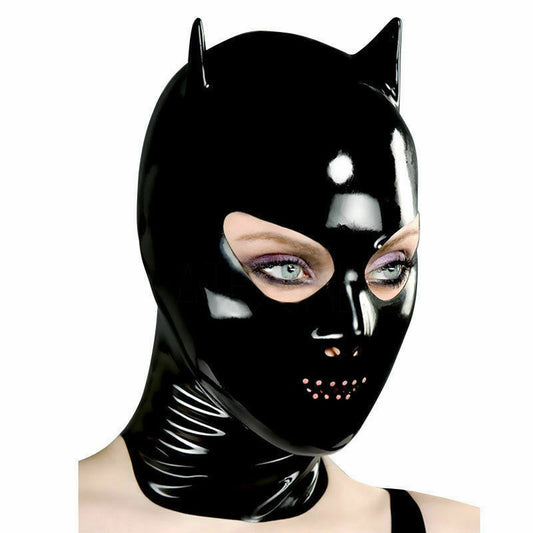 Vesper Noir Hood Latex Mask