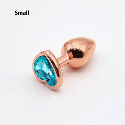 HeartGlow Heart Shaped Metal Anal Plug