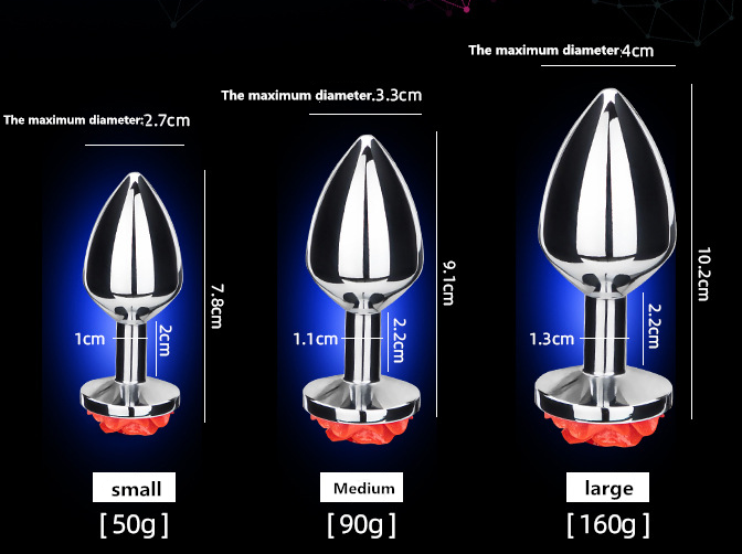 RoseAllure Stainless-Steel Butt Plug