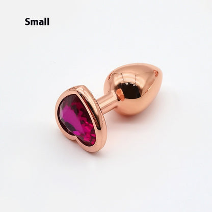 HeartGlow Heart Shaped Metal Anal Plug