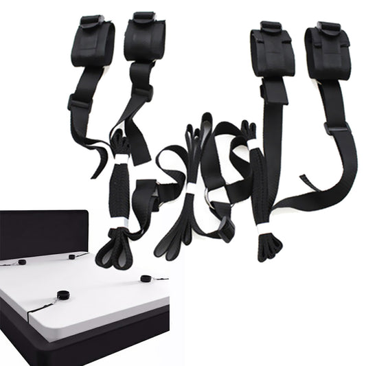 RestraintFlow Premium Nylon Bed Bondage Straps Kit