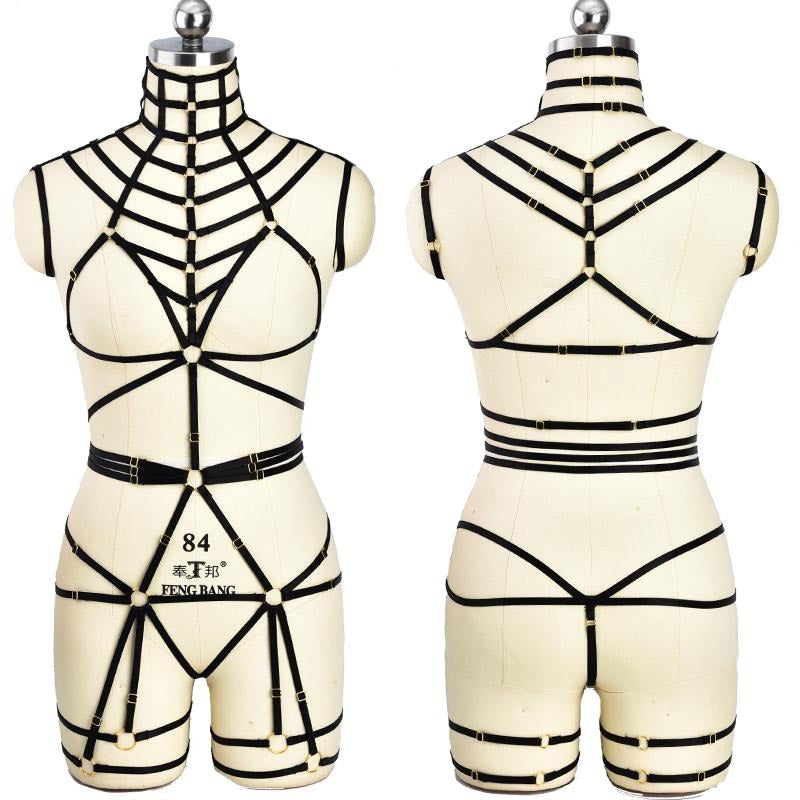 NoirLattice Adjustable Full-Body Elastic Harness