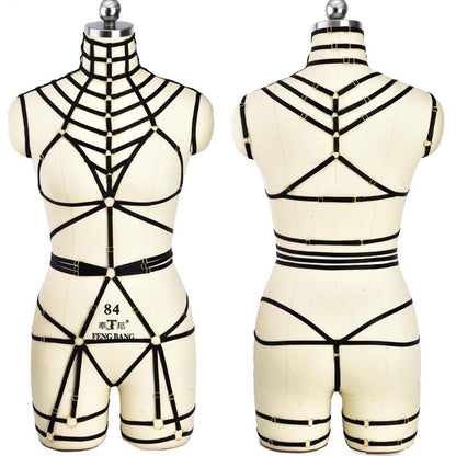 NoirLattice Adjustable Full-Body Elastic Harness