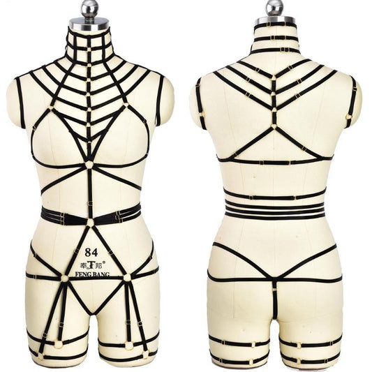NoirLattice Adjustable Full-Body Elastic Harness