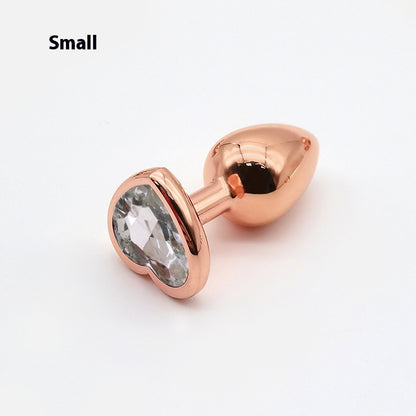HeartGlow Heart Shaped Metal Anal Plug
