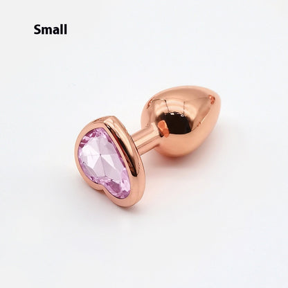HeartGlow Heart Shaped Metal Anal Plug