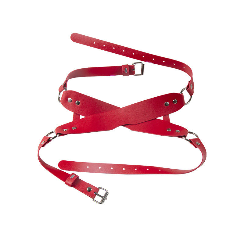 Noir Veil Full-Cover Leather Blindfold