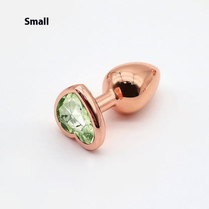 HeartGlow Heart Shaped Metal Anal Plug