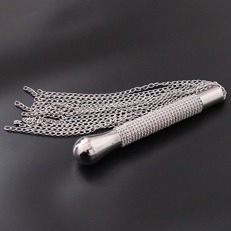 Starlit Cascade Diamond-Handle Chain Flogger