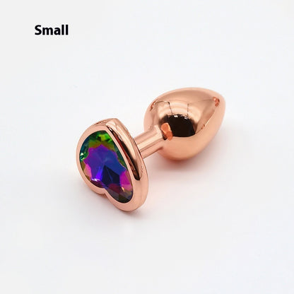 HeartGlow Heart Shaped Metal Anal Plug