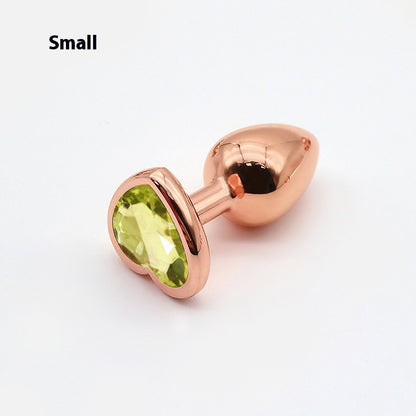 HeartGlow Heart Shaped Metal Anal Plug